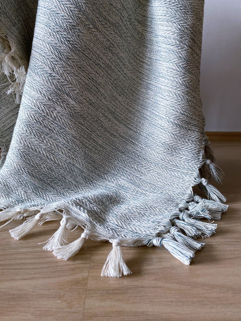 Handwoven Cotton Throw Blanket