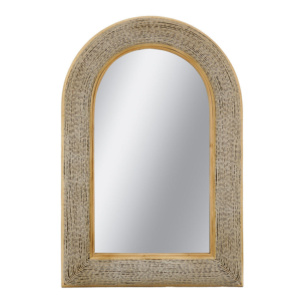 Woven Texture Arched Wall Mirror