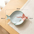 Fish-Shaped Ceramic Serving Plate