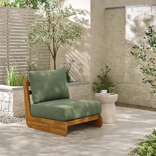 Acacia Wood Outdoor Club Chair