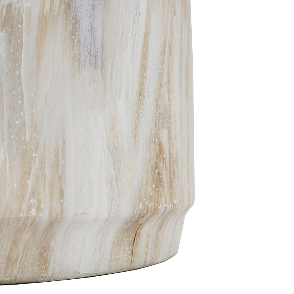 Marble-Look Sculptural Stool & Side Table