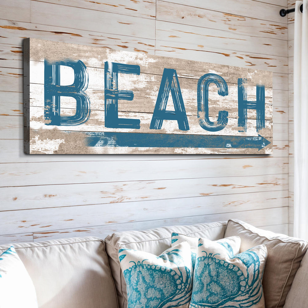 Beach House Coastal Wall Sign