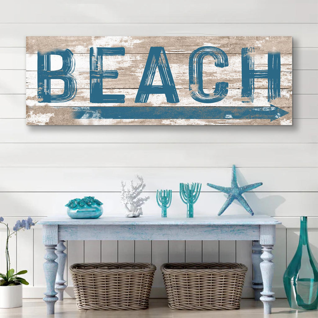 Beach House Coastal Wall Sign