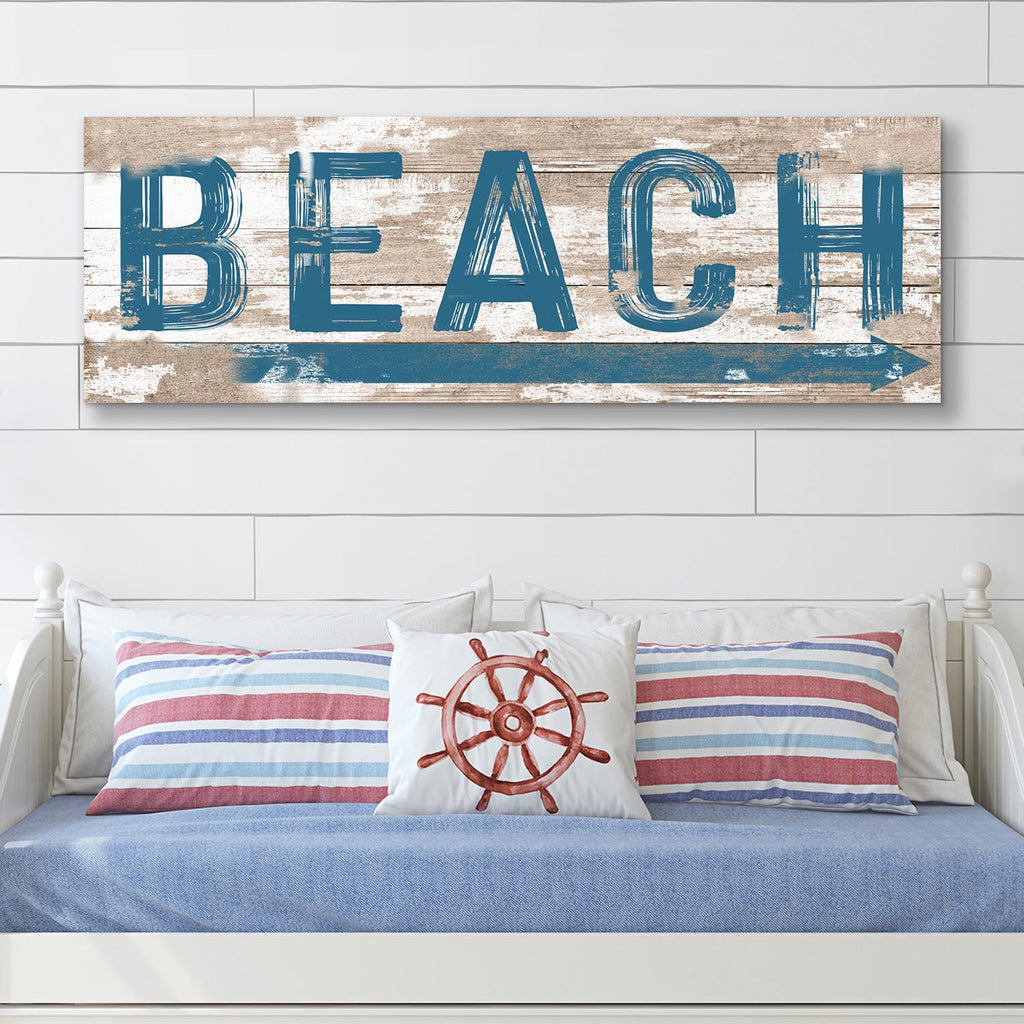 Beach House Coastal Wall Sign