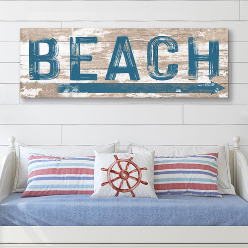 Beach House Coastal Wall Sign