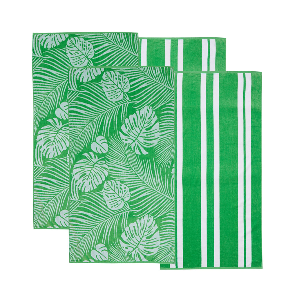 Maui Cotton Velour Beach Towels – Set of 2