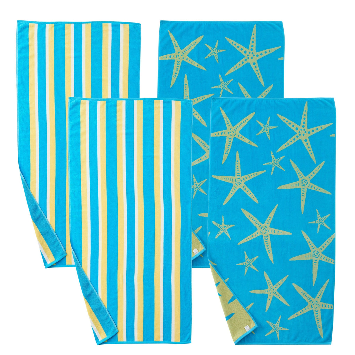 Maui Cotton Velour Beach Towels – Set of 2
