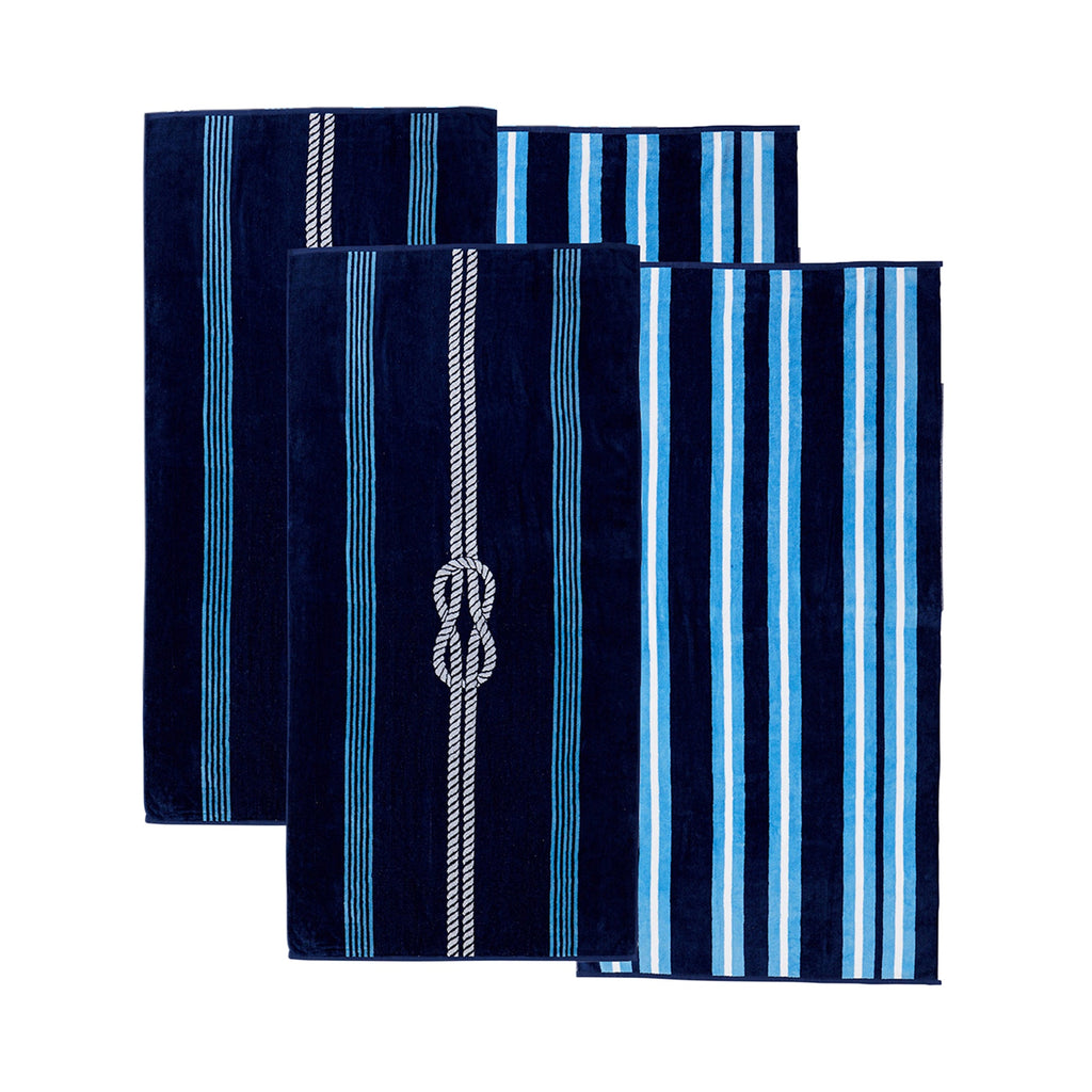 Maui Cotton Velour Beach Towels – Set of 2