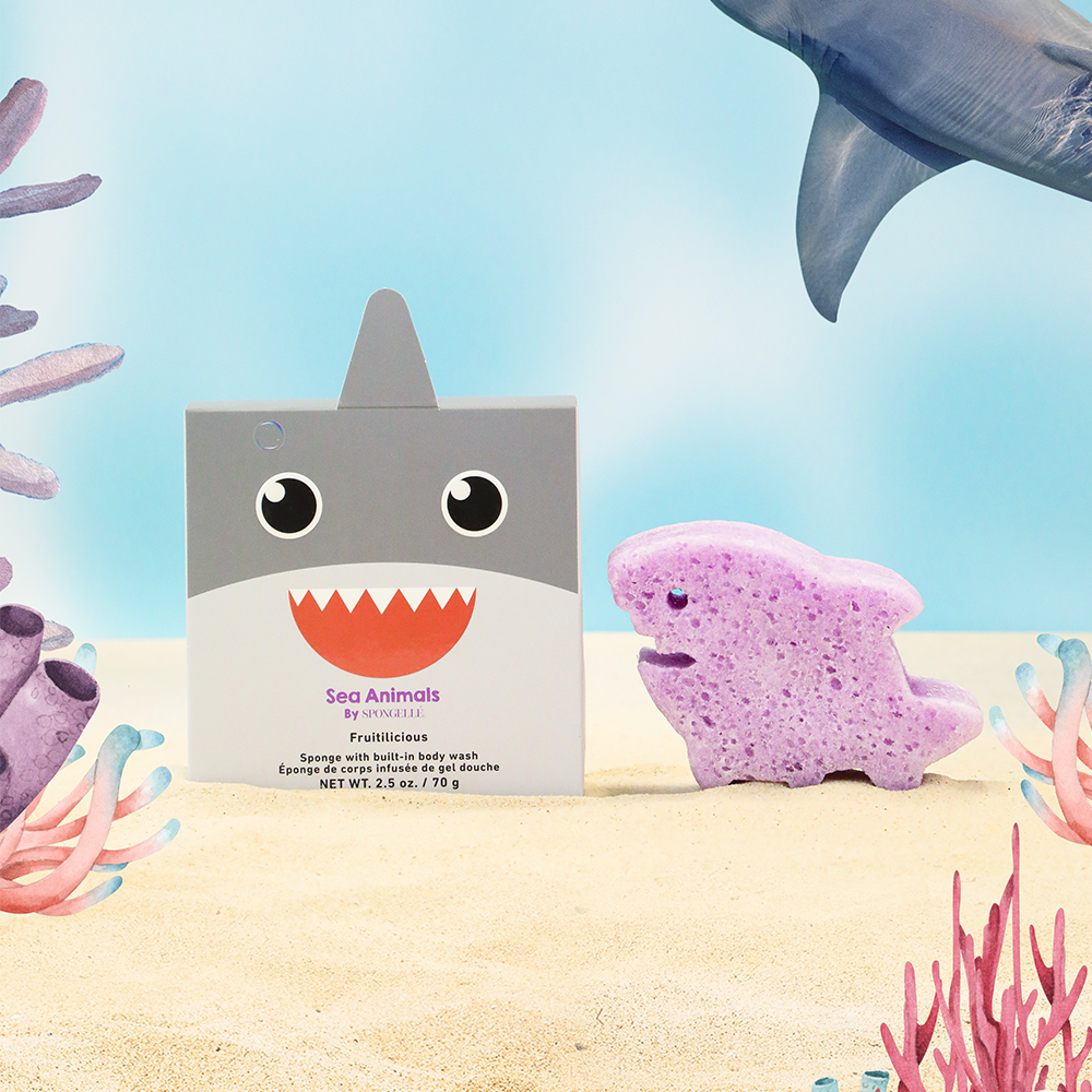Spongellé® Sammy Shark Body Wash Infused Buffer