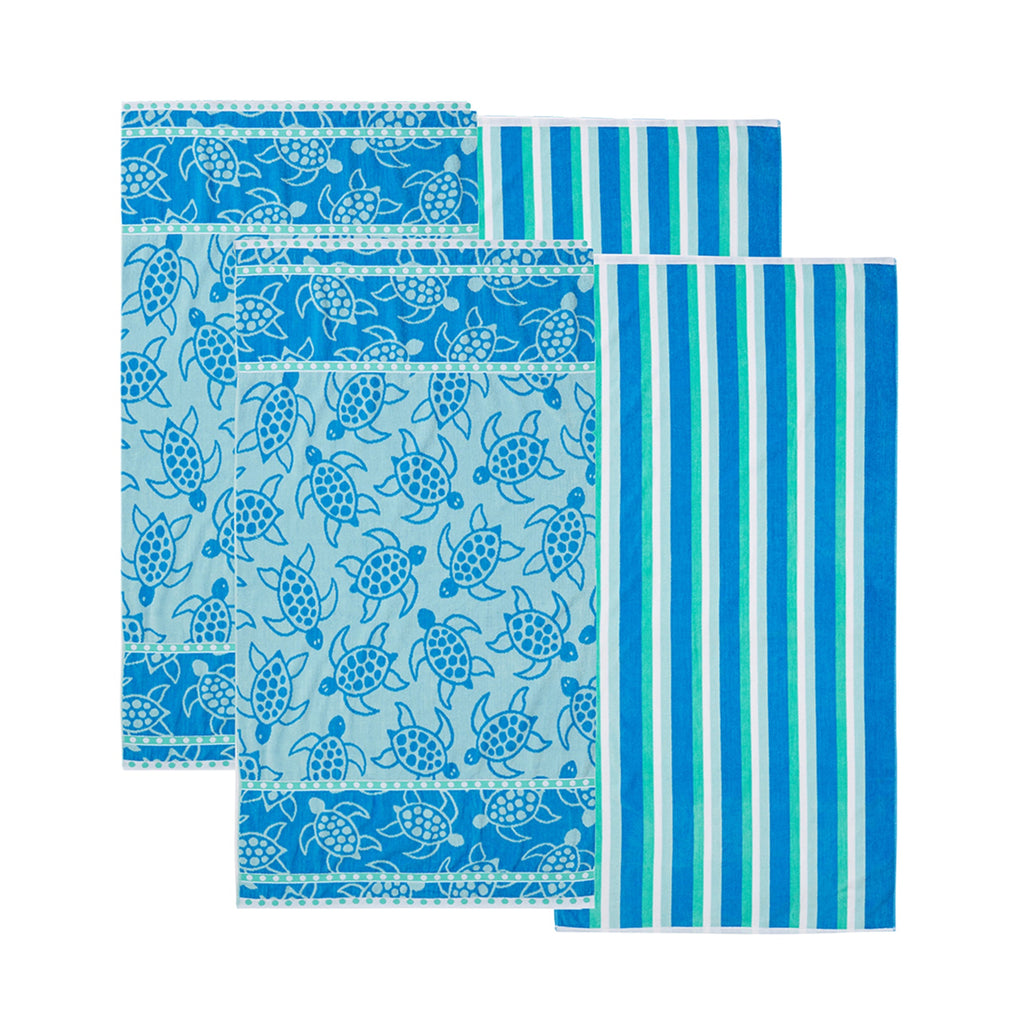 Maui Cotton Velour Beach Towels – Set of 2