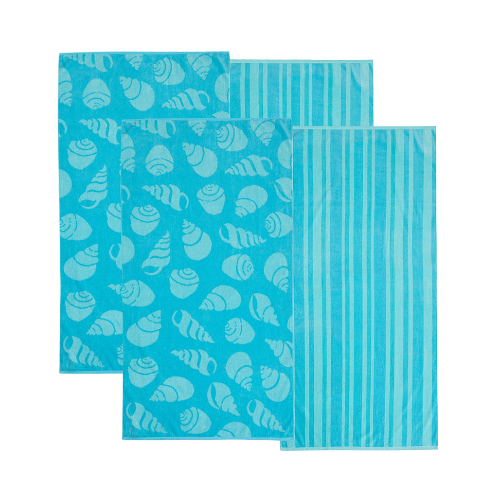 Maui Cotton Velour Beach Towels – Set of 2