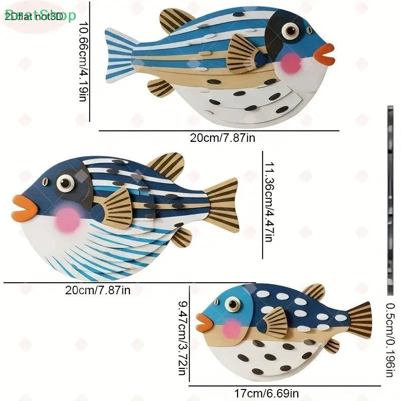 Coastal Wood Decor – Set of 3