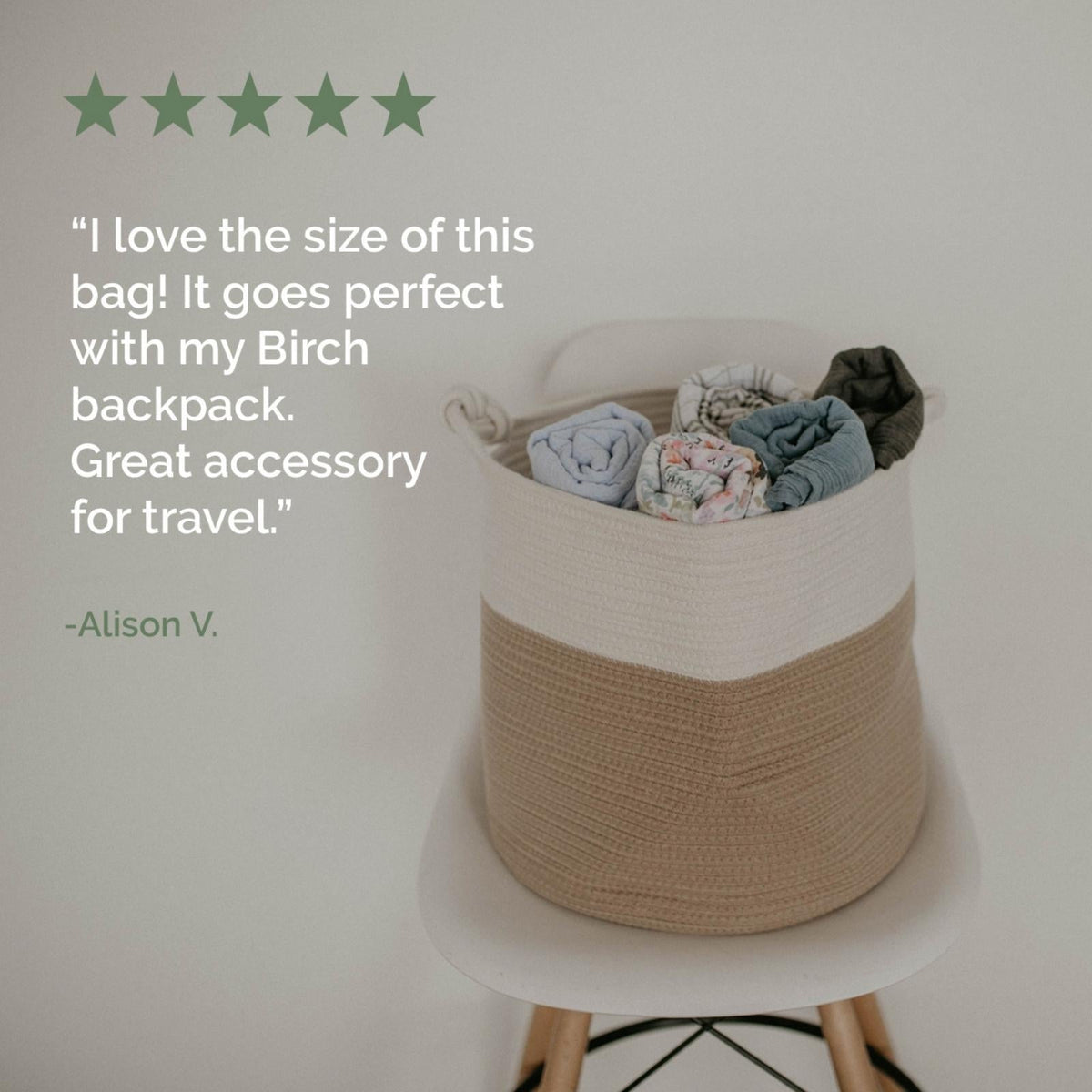 Natural Rope Storage Basket